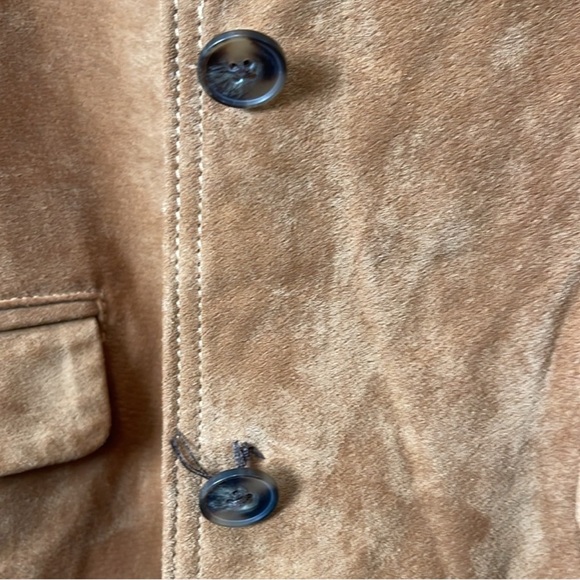 Zara Brown Tan Suede Leather Jacket - Picture 5 of 13